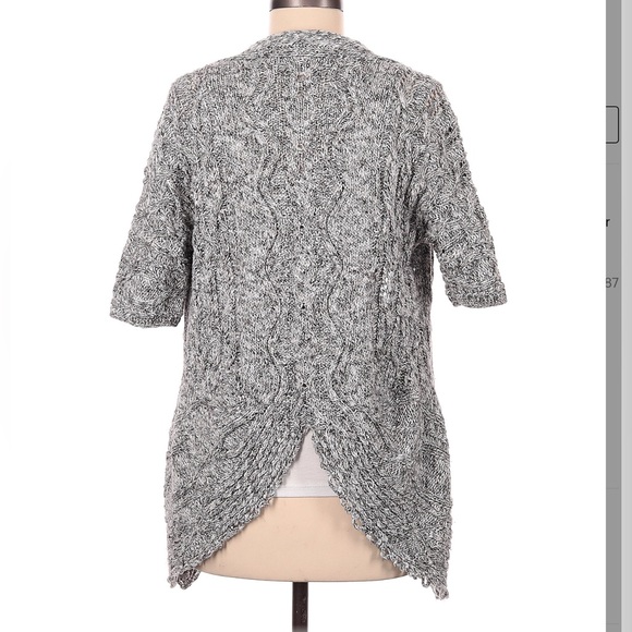 Anthropologie MOTH Tern Tail Cardigan Grey Marbled Sweater.. - Picture 2 of 8
